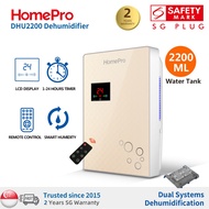 Dehumidifier | HomePro DHU2200 | Remote | 2.2L Tank | Dual Dehumidification | Moisture Absorber | Lo
