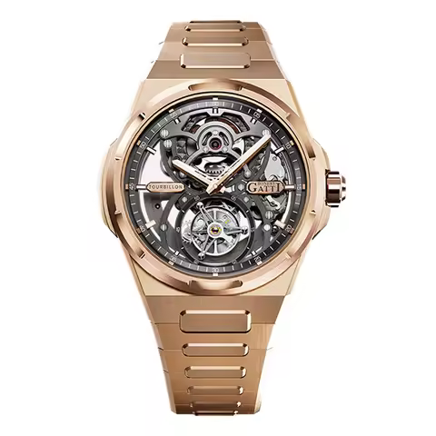 BONEST GATTI Men TourbillonWatch 45mm Automatic Mechanical Wristwatch 5ATM Sapphire Luminous Skeleto