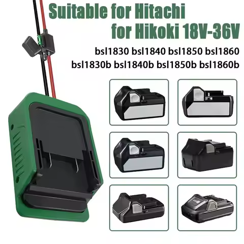 For Hitachi/for Hikoki 18V-36V Battery DIY Adapter Power Wheels with Fuse Switch Battery Adapter Pow