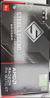 ASRock AMD Radeon RX 9070 XT Steel Legend 16gb video card