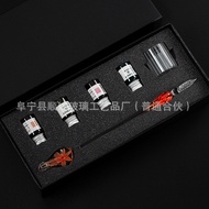 Ingrown Flower Series Glass Pen Influencer Signature Pen Students Dip Pen Glass Dip Pen Stationery G