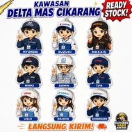 GANTUNGAN Factory Coolie Keychain l Factory Child Keychain l DeltaMas Area