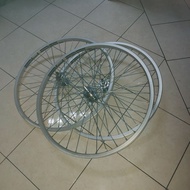 24 Iron Bike Rim Set Complete 24 UNITED IRON Bike Rim/ 24 Size Bicycle Rim/ Ready-Made Bicycle Rim/