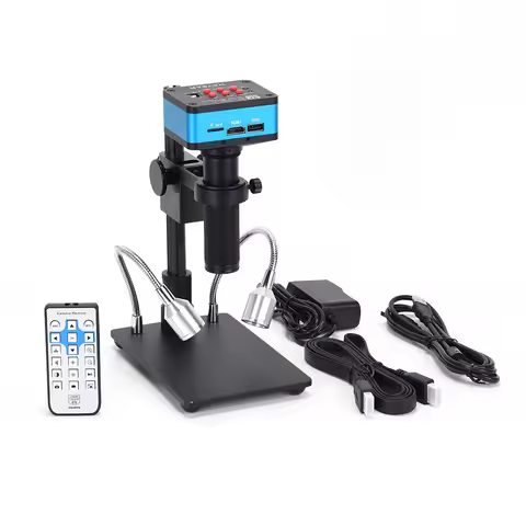 Hayear 4K UHD 1080P Digital Microscope Industrial camera 60FPS 12MP Video Microscope Camera Kit for 