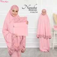 Telekung Nasuha Sejadah by PrettyAini - Cute -- Beautiful - Prayer - Fabric - Cotton - Travel -- Cool