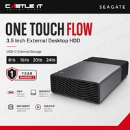 Seagate One Touch Flow 3.5 Inch External Desktop HDD USB-C 8TB 20TB 24TB