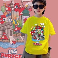 Paris 2024 Olympic Games Mascot Phryge Children's T-Shirt Souvenir 03
