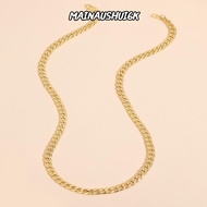 MAINAUSHUI6K Gold Plated Necklace, Metal 18K Gold 18K Gold Necklace, Stylish Multiple Sizes Gold Pla