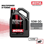 MOTUL Multipower D-Turbo 10W30 | 15W40 7L Technosynthese CK-4 Diesel Engine Oil