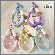 GANTUNGAN COLORED CLOUD-SHAPED PHONE STRAP KEYCHAIN CLOUD-SHAPED PHONE KEYCHAIN/ MULTIPURPOSE PHONE 