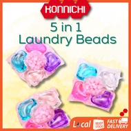 KONNICHI 5 In 1 Laundry Beads Gel with Fragrance 5in1 Laundry Detergent Sabun Basuh Baju