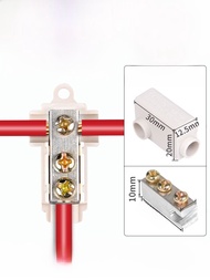 High Power Quick สายไฟ T-Type Branching Connector Terminal Block One In Two Out สี่ Out Wire Splitte