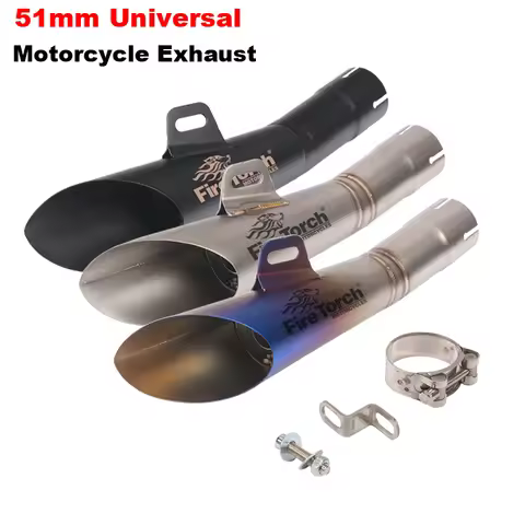 Universal Motorcycle Exhaust Escape Muffler Pipe Racing GP ATV Motocross For YZF-R6 R25 ER6N MT03 NC