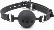 BDSM Bondage Sex Toy Silicone Ball Gag with Breathing Holes for Submissives and Doms