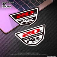 Ready Stock CBR1000RR 600RR 20th Anniversary Edition Motorcycle Reflective Car Sticker Unique Decorative Reflective Sticker