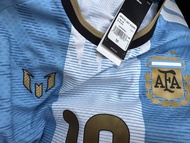 (換）阿根廷美斯告別賽球員版球衣Adidas Argentina Jersey Messi 10 Size M
