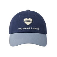 emis - emis 原創設計 棉 鴨舌帽 男女同款情侶款 藏青色藏青色均碼