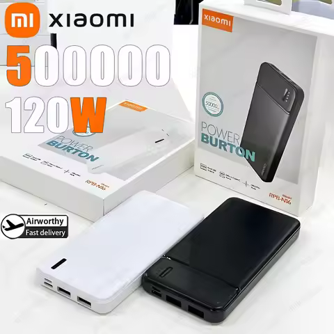 Xiaomi 50000mAh PowerBank Portable 120W Super Fast Charger External Battery PoverBank High Capacity 