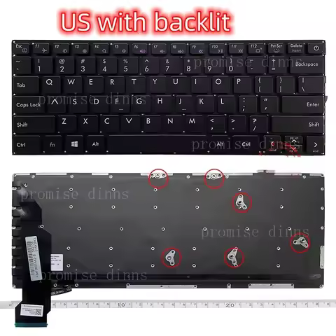 M Keyboard For AVITA Liber NS14A6 US DK-284-1 342840016 English US Backlit