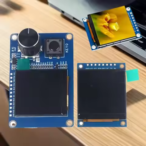 Advanced 1.54" TFT LCD Display Module with EC11 Rotary Encoder Button, IIC/I2C SPI Compatible with A