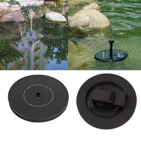 Creative Solar Power Floating Fountain for Garden Pond Pool Fish 180L/H 1.4W Floating