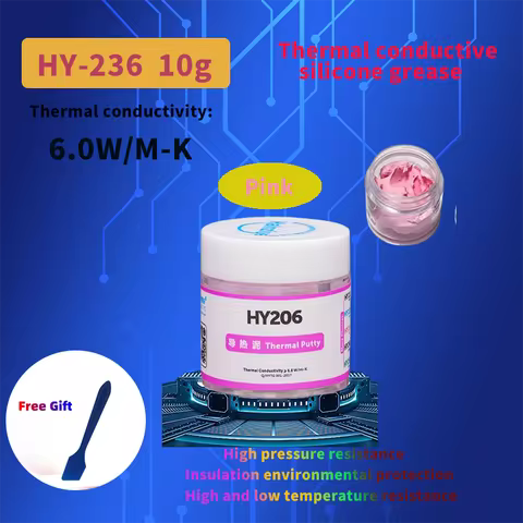 HY206 UAV High Thermal Conductivity Putty GPU CPU Processor Fast Cooling Thermal Conductivity Silico