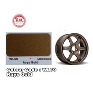 [Sport Rim Paint WL50 Rays Gold ]  Sport Rim 2K Paint DIY Cat Tin Spray Sport Rim Cat Kereta Motor
