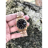 PROKING Men Watch Gold with Date And Diamond Dial Jam Lelaki