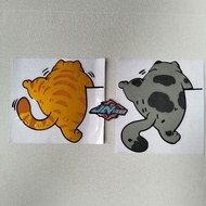 Cat Cutting Stickers, Funny Cat Stickers, Motorcycle Stickers, Car Stickers