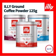 ILLY Ground Coffee Powder 125g Classico Intenso Decaf