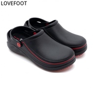 LOVEFOOT BLACK HAMMER SAFETY CLOGS BHC-S085 Chef Shoes JHBF