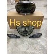 Y125ZR y125 y125Z head lamp lampu depan signal lamp tail lamp lampu belakang smoke color full black design