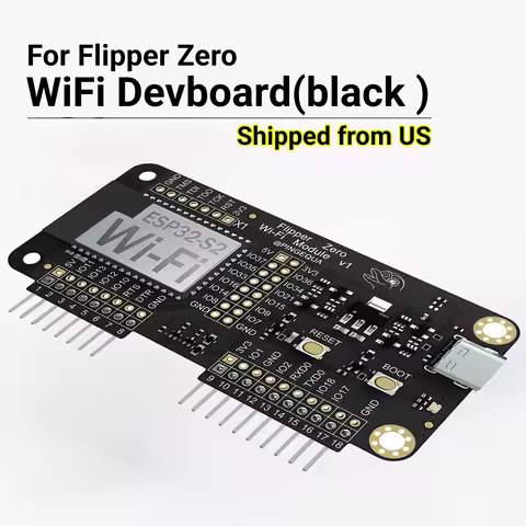 Flipper Zero Wi-Fi Devboard(Black) with Pre-Installed Marauder Firmware, ESP32-S2 Chipset for Wirele