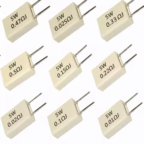 MPR BPR SLR 56 RX27-6 5W Non Inductive Cement Resistor 0.01 0.02 0.025 0.03 0.047 0.05 0.1 0.2 0.25 