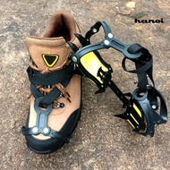 HDS_ 1 Pair Hiking 10 Teeth Anti Slip Ice Snow Gripper Spike Boots Covers for Shoes