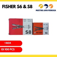 (4 Box) Fisher (Tanpa Sekrup) Fisher S6 dan S8