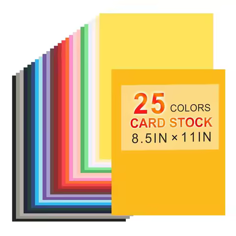 Zxiixz 8.5" X 11" Colored Cardstock 180gsm/65lb Cardstock Printing Paper for Printer Invitation Scra