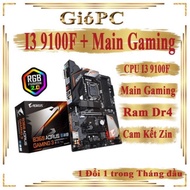 Combo i3 9100f, mainboad aorus b360 pro ram 8Gb and main Gaming line