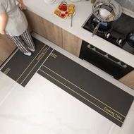 Kitchen Floor Mats Absorb Water Oil Light Luxury Dirt-Resistant Washable Long Floor Mats Modern Hous