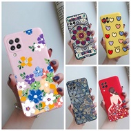 Samsung Galaxy A22 4G 5G Case Colorful Flower Printed Soft TPU Samsung A22 A 22 4G 5G Casing