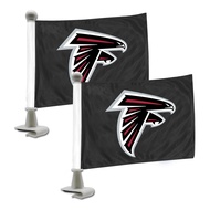 FANMATS NFL Unisex-Adult Ambassador Car Flags - 2 Pack Mini Auto Flags, 4in X 6in