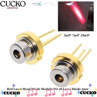 CUCKO DIY High Power Burning Infrared, 3V 5V Lab 650nm Red Laser Head Diode Module, 5mW 7mW 10mW Met