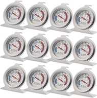 12 Pack Stainless Steel Refrigerator Freezer Thermometer Accurate 62mm Large Dial Fridge Thermometer