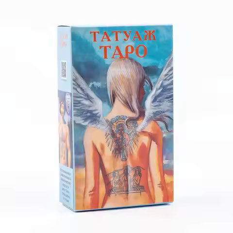 ТАТУАЖ ТАРО TATTOO TAROT 78 Cards Deck Russian Visions Divination Edition Deck Board Playing Games 1