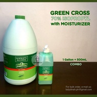 Green Cross 70% Isopropyl Alcohol Gallon with 500ml Pump Bottle COMBO