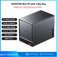 AOOSTAR AMD R7 5825U Mini PC with 4 Bay Nas WTR PRO Support 2.5/3.5 "HDD * 4 NVME SSD