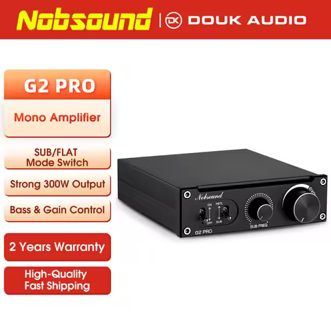 Nobsound Hi-Fi G2 Pro Subwoofer / Full-Frequency Mono Channel Digital Power Amplifier 300W for Home 