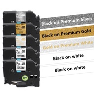 XPSO 5PCS tze231 TZe-PR831 Black on Premium Gold tape 1pcs Compatible for Brother P-Touch PT-D210 Pr