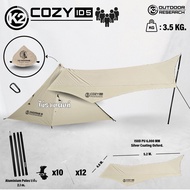 K2 COZY INDIANS ID5 ทาร์ปแคมป์ปิ้ง ฟลายชีท สำหรับกางเต็นท์ เคลือบ PU กันแดด กันน้ำ เบา กางง่าย ทนทาน