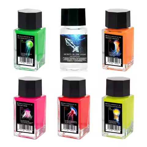 18ml Colorful Invisible Ink With UV Light For Illustrations, Art Calligraphy, Drawing, Calligraphy I